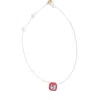 Smith & Co. Jewel Design Women's White / Red Candy Collar Necklace - Passion Fruit
