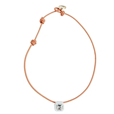 Smith & Co. Jewel Design Women's Yellow / Orange Candy Collar Necklace - Orangeade