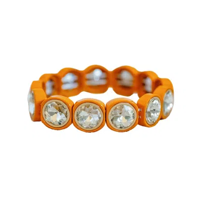 Smith & Co. Jewel Design Women's Yellow / Orange City Girl Round Bracelet - Orangeade