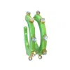 Smith & Co Women's City Girl Jewel Hoop Earring In Sea Foam In Green