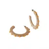 Smith & Co Women's Starfish Jewel Hoop Earring In Golden Sand In Brown