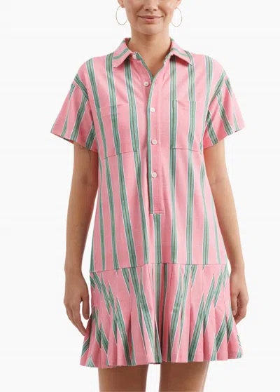 Smith & Quinn Aspen Mini Dress In Garden Party Stripe In Pink