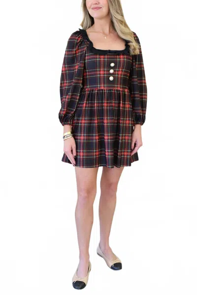 Smith & Quinn Beatrice Ruffle Dress In Yuletide Plaid In Multi