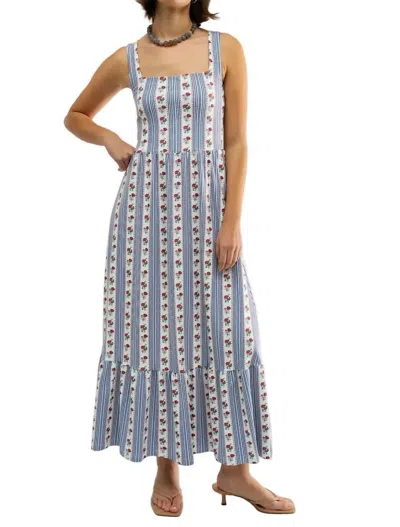 Smith & Quinn Bernadette Maxi Dress In Field Flower Stripe In Multi