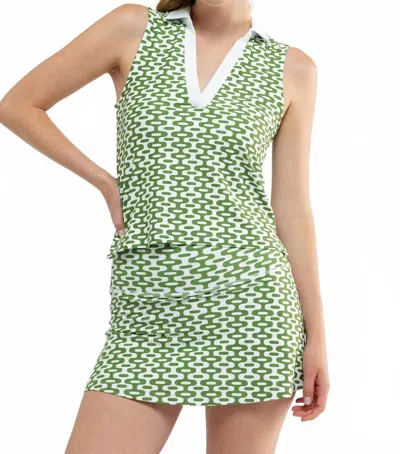 Smith & Quinn Bryce Collared Top In Dirty Martini In Multi