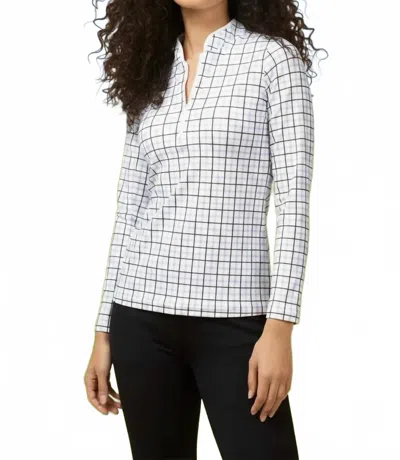 Smith & Quinn Carey Zip Pullover Sweatshirt In Classic Plaid In Multi