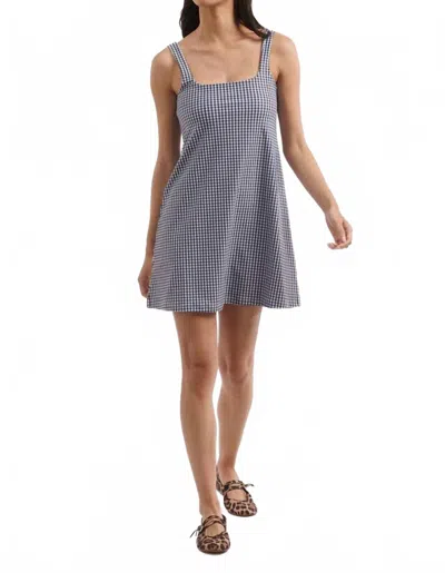 Smith & Quinn Carol Dress In Navy Gingham In Gray
