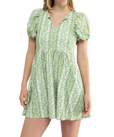 Smith & Quinn Cecily Dress In Tart Stripe In Green