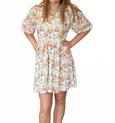 Smith & Quinn Charlotte Baby Doll Dress In Fortnight Garden In Multi