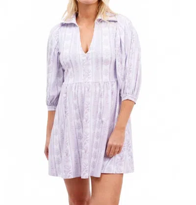 Smith & Quinn Charlotte Mini Dress In Lavender Haze In Multi