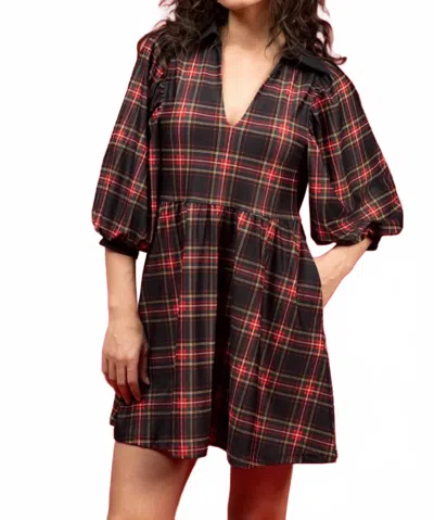 Smith & Quinn Charlotte Mini Dress In Yuletide Plaid In Multi