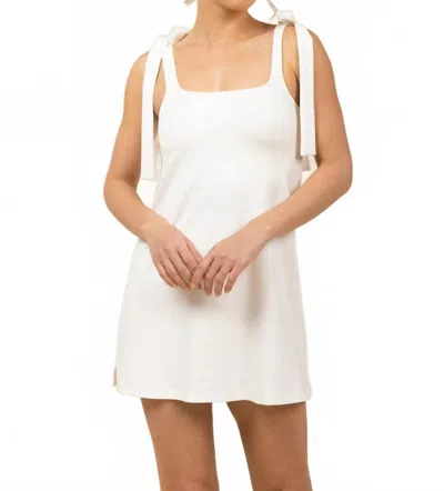 Smith & Quinn Constance Sleeveless Mini Dress In Off-white