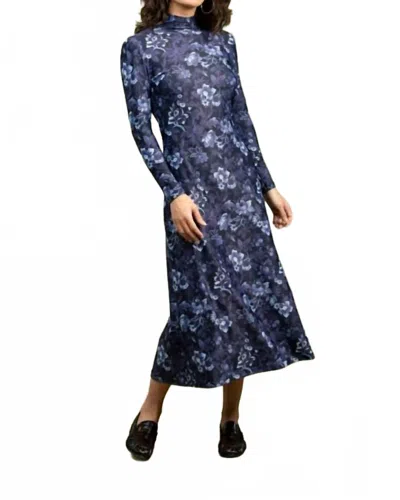 Smith & Quinn Daisy Midi Dress In Royal Rose In Blue