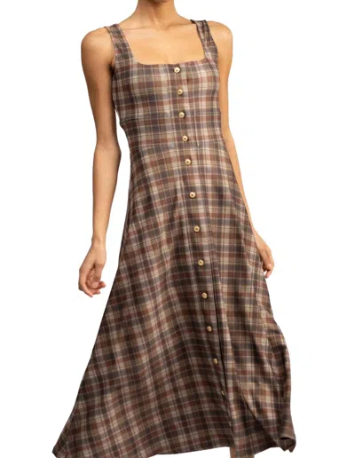 Smith & Quinn Diana Dress In Professor Plaid In Brown