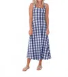 Smith & Quinn Diana Fit And Flare Midi Dress In Mariners Plaid In Blue