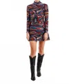 Smith & Quinn Dottie Mini Dress In Vinyl Baby In Multi