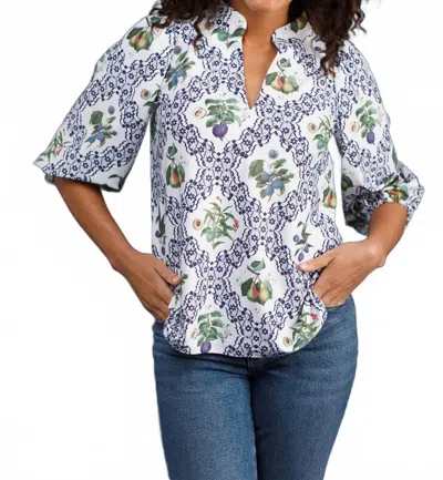 Smith & Quinn Eliza Top In Pear Tree In Multi