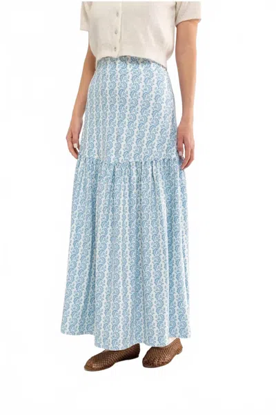 Smith & Quinn Faye Maxi Skirt In Marigold Twist In Blue