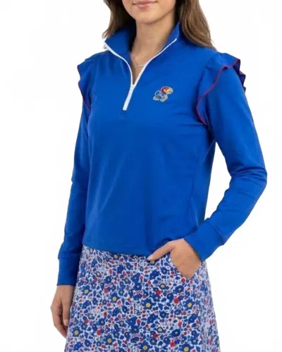 Smith & Quinn Grayson Quarter Zip Pullover In Kansas Blue
