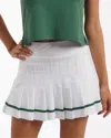 Smith & Quinn Grey Mini Skort In Boxwood In White