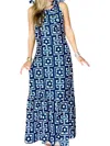 Smith & Quinn Indigo Halter Maxi Dress In Blue In Blue