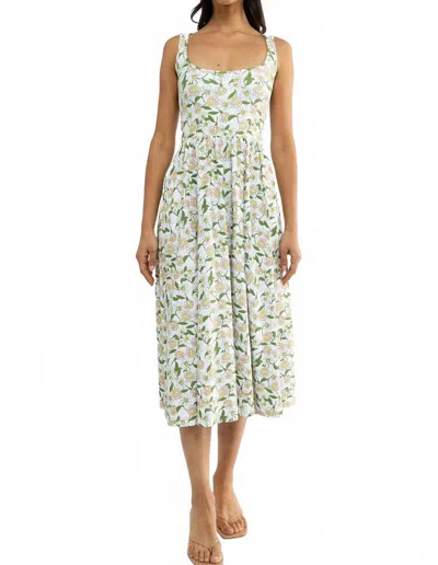 Smith & Quinn Izzy Reversible Dress In Oopsy Daisies In Neutral