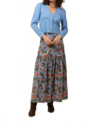 Smith & Quinn Jackie Long Sleeve Top In Oxford In Blue