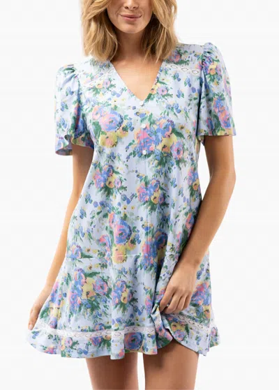 Smith & Quinn James Dress In Coastal Ikat In Multi