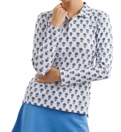 Smith & Quinn Jean Polo Top In Mini Bloom In White