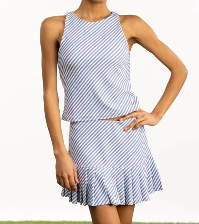 Smith & Quinn Jessie Top In Chambray Stripe In Multi