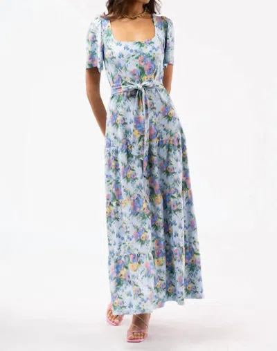 Smith & Quinn The Lane Maxi Dress In Coastal Ikat In Blue