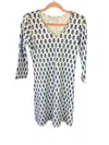 Smith & Quinn Lulu Dress In Block Print Navy In Multi