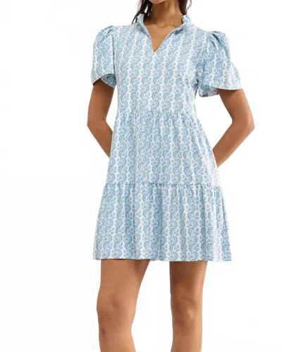 Smith & Quinn Navy Mini Dress In Marigold Twist In Blue