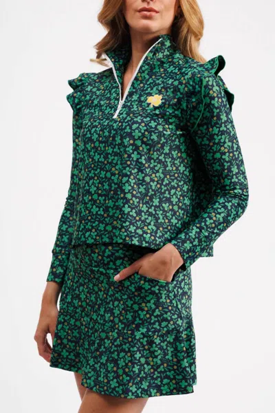 Smith & Quinn Molly Classic Skort In Notre Dame Shamrocks In Green