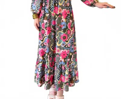 Smith & Quinn Natalie Carnaby Street Dress In Pink Multi