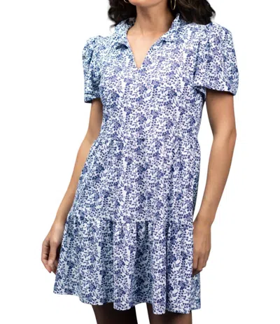 Smith & Quinn Navy Mini Dress In Blue Bonnet In Multi
