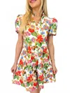 Smith & Quinn Navy Mini Dress In Eve Tide Garden In Neutral