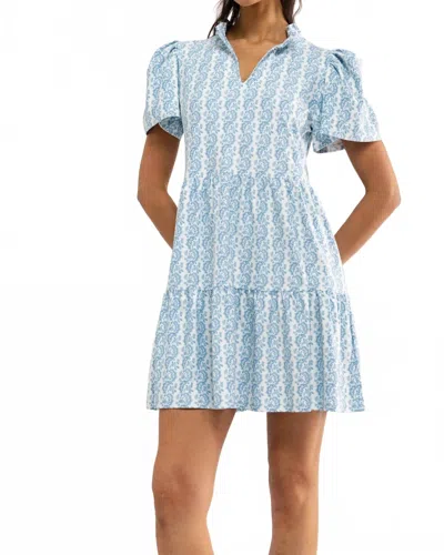 Smith & Quinn Navy Mini Dress In Marigold Twist In Blue