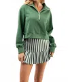 Smith & Quinn Nora Pullover Sweatshirt In Boxwood In Green