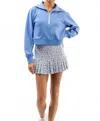 Smith & Quinn Nora Zip Sweatshirt In Hydrangea In Blue