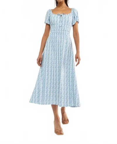 Smith & Quinn Philippa Midi Dress In Marigold Twist In Blue