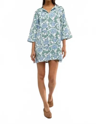 Smith & Quinn Phoebe Dress In Coastal Garden In Blue