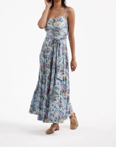 Smith & Quinn Primrose Maxi Dress In Coastal Ikat In Blue