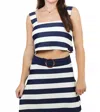 Smith & Quinn Shelly Crop Top In Yachtmen Stripe In Multi