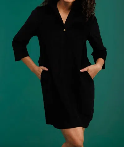 Smith & Quinn Sophia Dress In Black Corduroy