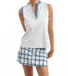 Smith & Quinn Stevie Sleeveless Top In White/hydrangea/cabbage In White