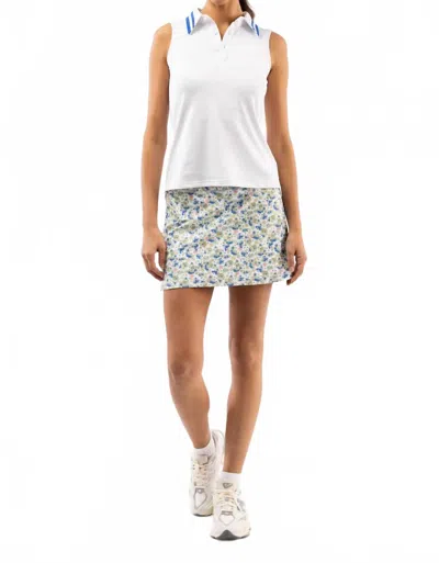 Smith & Quinn The Alice Top In White/cerulean In Multi