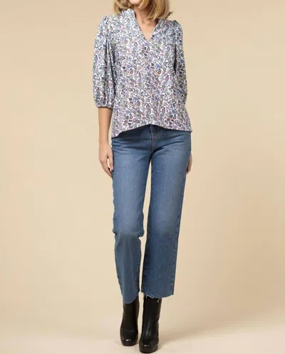 Smith & Quinn The Eliza Top In Little Flowers In Blue