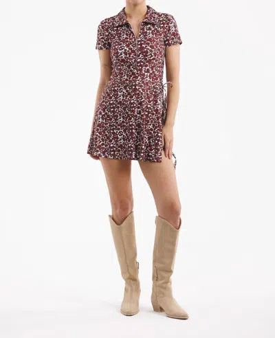 Smith & Quinn The Ivy Dress In South Carolina Poppies In Burgundy