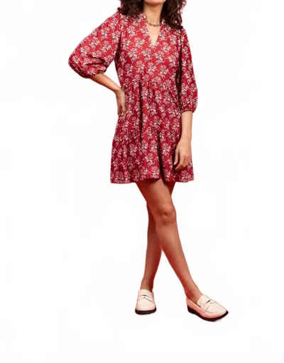 Smith & Quinn The Tory Dress In Ribbon Bouquet Red In Orange